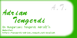 adrian tengerdi business card